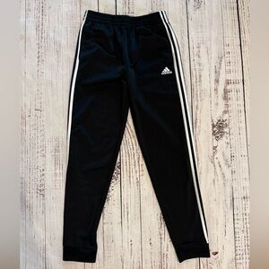 Adidas Black and White Athletic Pants YXL 18/20